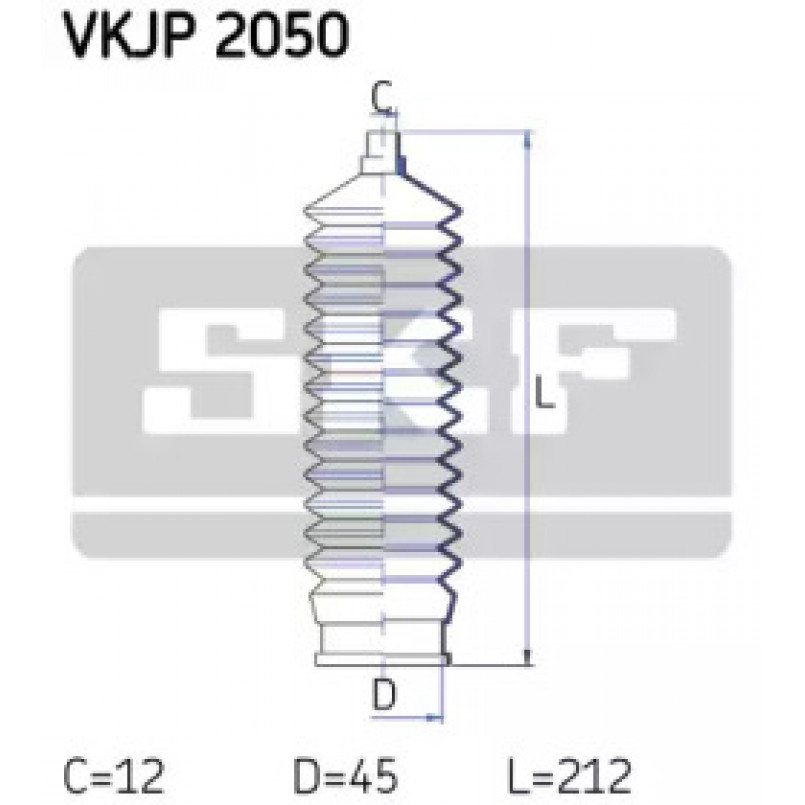 VKJP 2050 SKF - Пильовик привідного валу